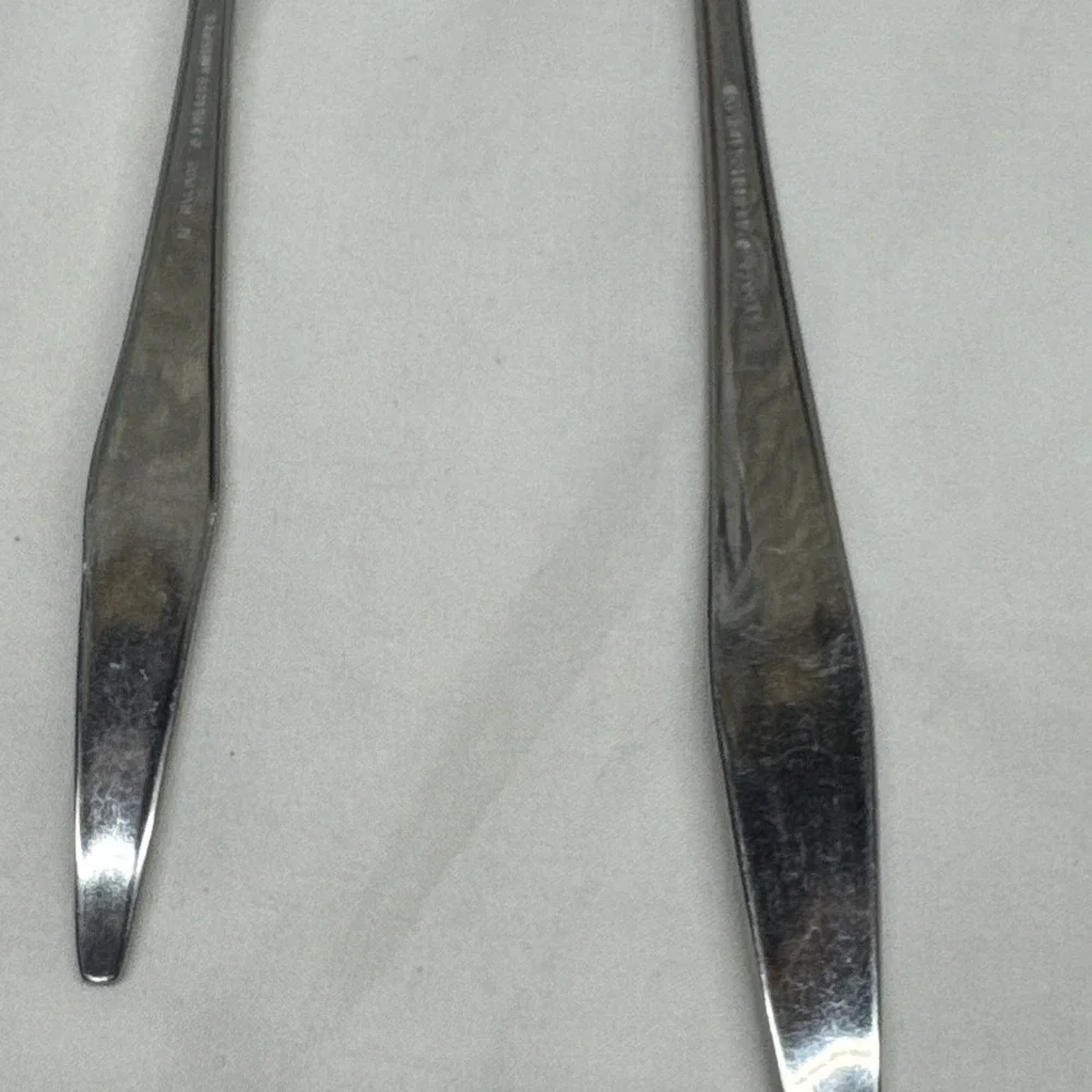 Creative Manor Spritely Rose Stainless Steel Japan Lot 2 Serving Spoons Slotted